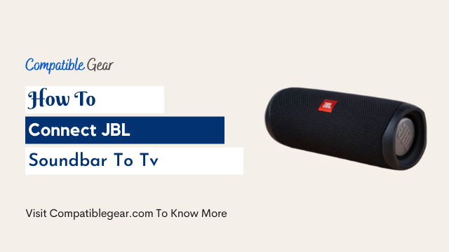 connect jbl soundbar to tv