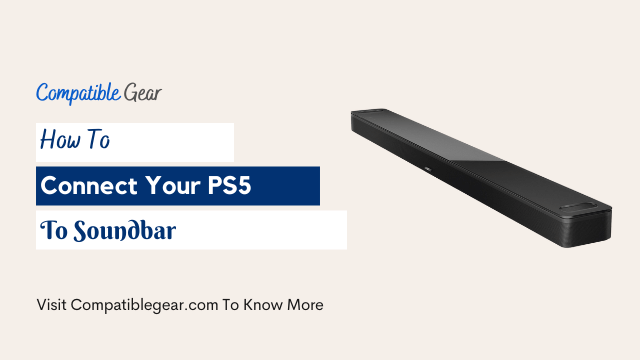 connect your ps5 to soundbar